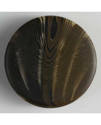 polyester button - Size: 20mm - Color: brown - Art.No. 270616