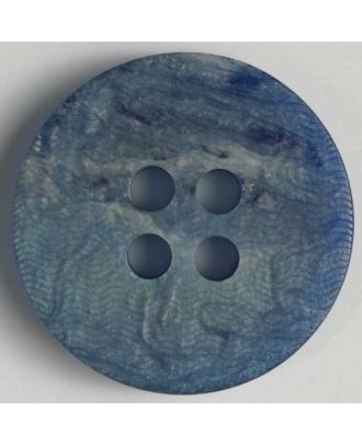 polyester button - Size: 30mm - Color: blue - Art.No. 380113