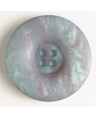 4-hole polyester button - Size: 34mm - Color: grey - Art.No. 400065