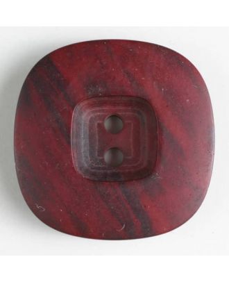 2-hole polyester button - Size: 34mm - Color: red - Art.No. 400076