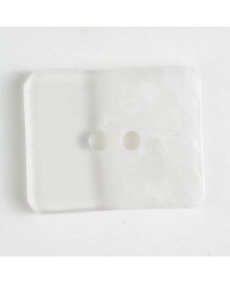 2-hole polyester button - Size: 23mm - Color: white - Art.No. 340865