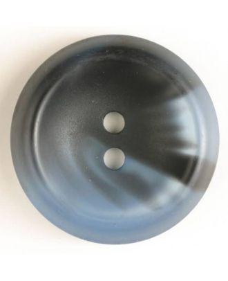 2-hole polyester button - Size: 25mm - Color: blue - Art.No. 370413