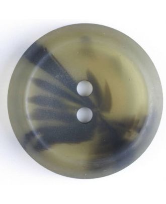 2-hole polyester button - Size: 25mm - Color: green - Art.No. 370415