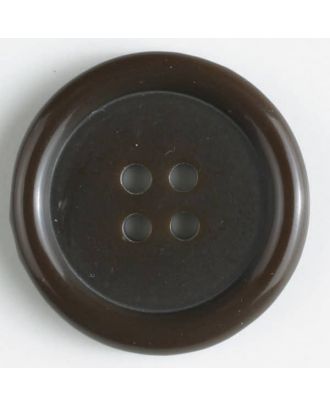 fashion button - Size: 20mm - Color: brown - Art.-Nr.: 231612