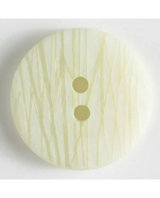 polyester button with laser finish - Size: 30mm - Color: green - Art.No. 380218