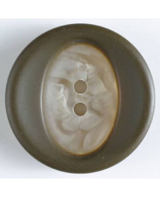 polyester button with structure - Size: 28mm - Color: beige - Art.No. 370447
