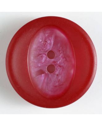polyester button with structure - Size: 34mm - Color: red - Art.No. 400121