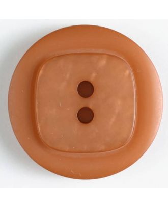 polyester button - Size: 25mm - Color: brown - Art.No. 370453