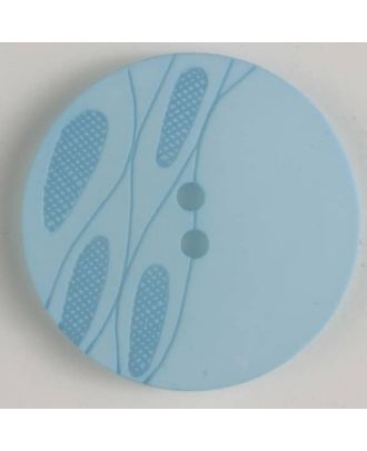 plastic button with 2 holes - Size: 20mm - Color: blue - Art.No. 330737