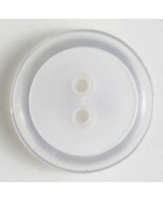 polyester button - Size: 23mm - Color: white - Art.No. 341020