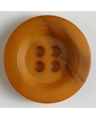 polyester button 4 holes - Size: 34mm - Color: orange - Art.No. 400213