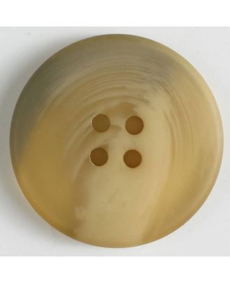 polyester button with 4 holes - Size: 19mm - Color: beige - Art.No. 330809