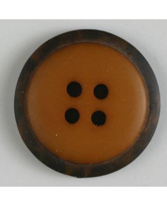 polyester button with 4 holes - Size: 18mm - Color: beige - Art.No. 310767