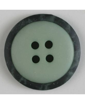 polyester button with 4 holes - Size: 25mm - Color: green - Art.No. 370601