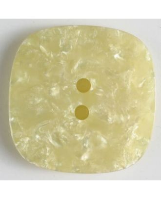 polyester button with holes - Size: 34mm - Color: yellow - Art.No. 400249