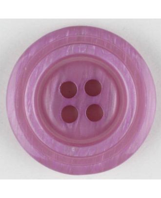 polyester buttons with 4 holes - Size: 20mm - Color: lilac - Art.No. 330895