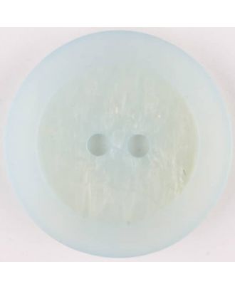 polyester button, round, 2 holes - Size: 23mm - Color: blue - Art.No. 345704