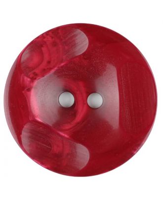 Polyester button, round, 2 holes - Size: 30mm - Color: wine red - Art.No. 386709