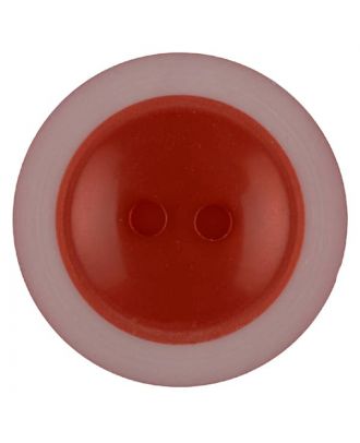 polyester button with 2 holes - Size: 18mm - Color: red - Art.No. 317710