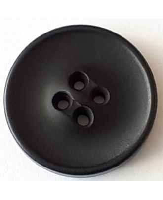 polyester button with 2 holes - Size: 30mm - Color: black - Art.No. 380360
