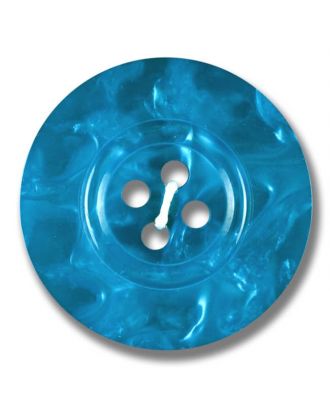 polyester button 4-hole pearlimitation shiny - Size: 23mm - Color: royal blue - Art.No. 343805