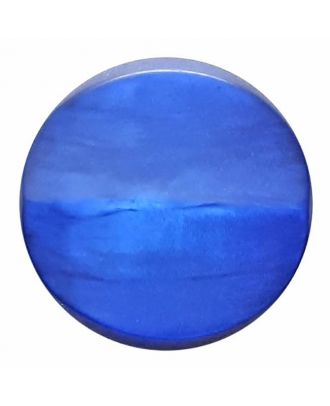 polyesterbutton with shank pearlimitation  mat - Size: 20mm - Color: royal blue - Art.No. 333801