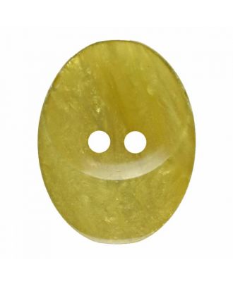polyester button oval with two holes - Size: 25mm - Color: green - Art.No. 375820