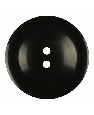 polyester button round shape with shiny surface and 2 holes - Size: 23mm - Color: black - Art.-Nr.: 341380