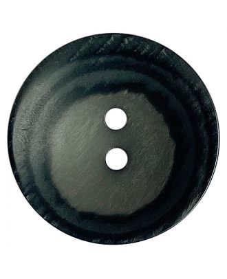 polyester button round shape with matt surface, structure and 2 holes - Size: 18mm - Color: grau - Art.No.: 318810
