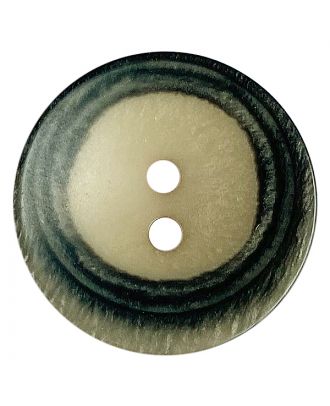 polyester button round shape with matt surface, structure and 2 holes - Size: 18mm - Color: beige - Art.No.: 318811