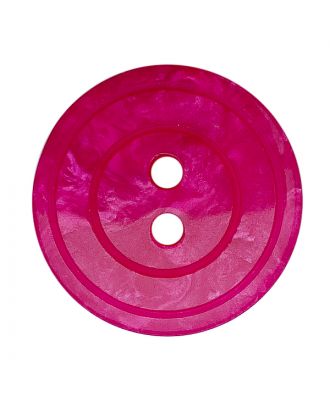 polyester button round shape with shiny surface, pearl effect and 2 holes - Size: 18mm - Color: pink - Art.No.: 318846