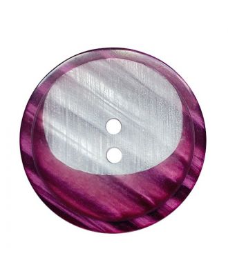 polyester button round shape with 2 holes - Size: 23mm - Color: brombeer - Art.No.: 342022