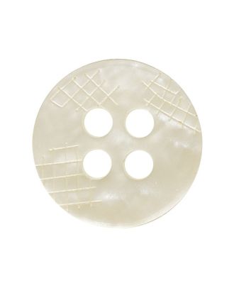 polyester button round shape with 4 holes - Size: 23mm - Color: beige - Art.No.: 341459