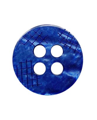 polyester button round shape with 4 holes - Size: 18mm - Color: dunkelblau - Art.No.: 314001