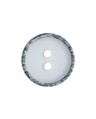 polyester button round shape,transparent with matt surface and 2 holes - Size: 25mm - Color: weiß - Art.No.: 370953