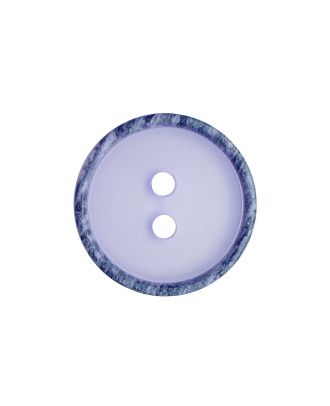 polyester button round shape,transparent with matt surface and 2 holes - Size: 20mm - Color: lila - Art.No.: 335011