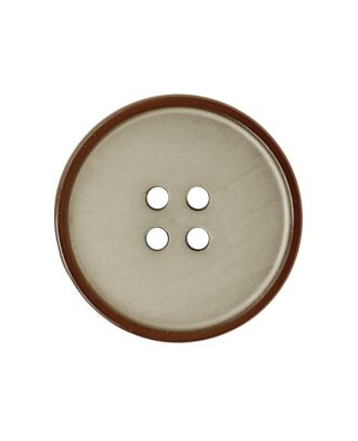 polyester button round shape with slightly shiny surface and 2 holes - Size: 20mm - Color: beige - Art.No.: 333127
