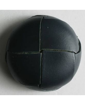 Genuine leather button - Size: 25mm - Color: blue - Art.No. 410026