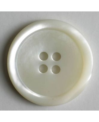 shell button - Size: 11mm - Color: white - Art.No. 270356