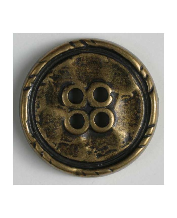 full metal button - Size: 20mm - Color: antique tin - Art.-Nr 